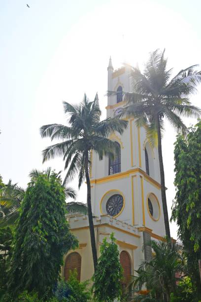 istock Historical catholic St. Thomas Cathedral (C.N.I ) backlighted by the sun, Mumbai (Bombay), India 2191463263