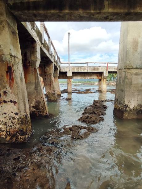 istock Beautiful day outdoor beach landscape under the pier view 2191464843