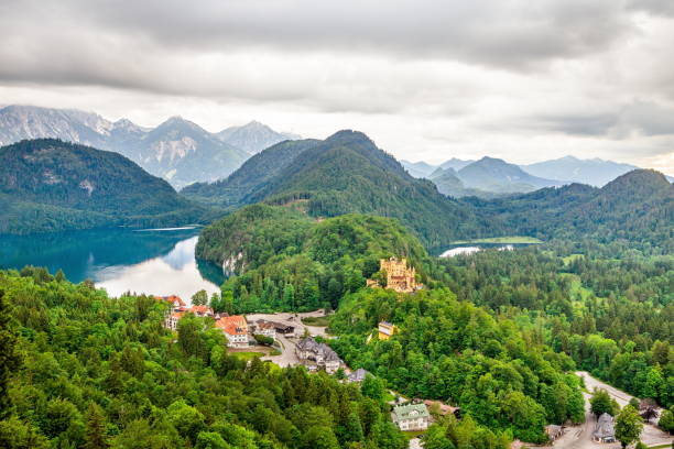 istock Alps mountains and Hohen Schwangau castle in Germany 2191464893