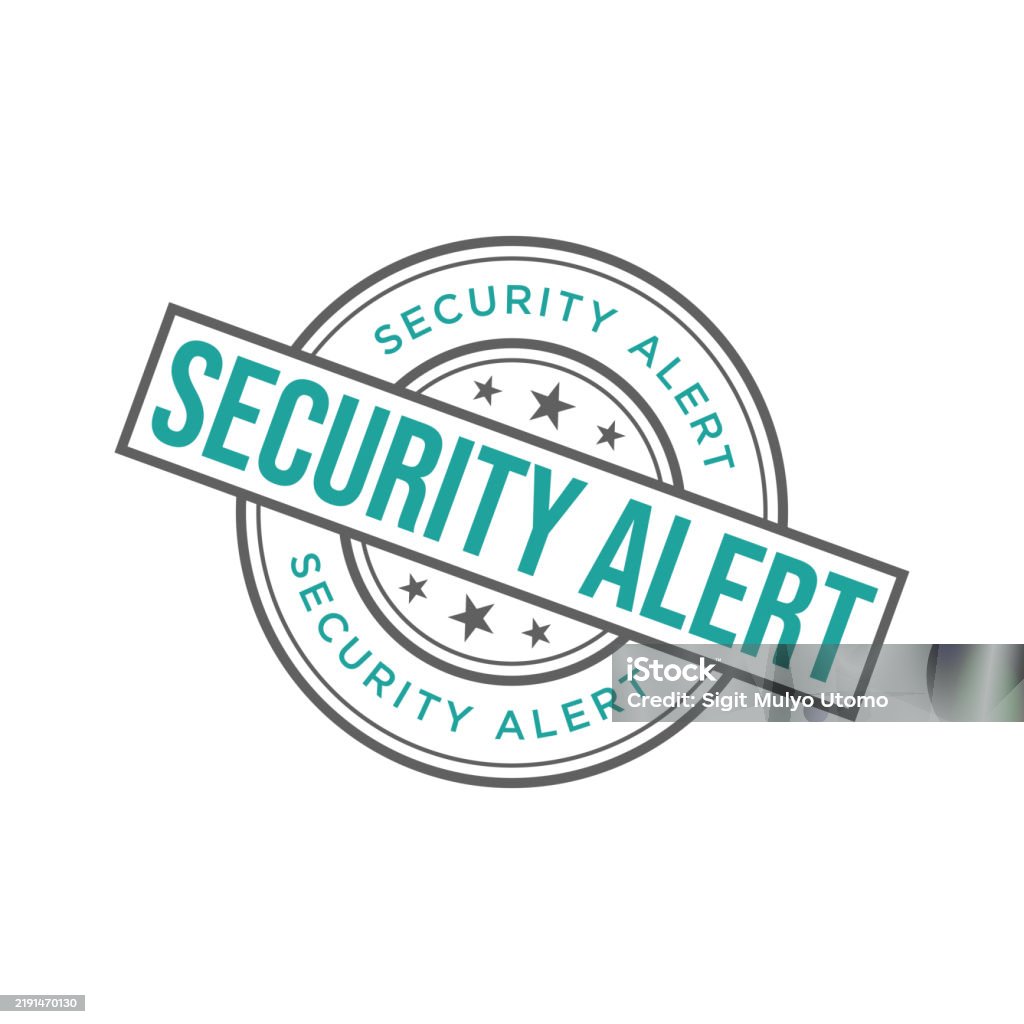 Security Alert Text Security Alert Rubber Stamp Vector Template Stock Illustration ...