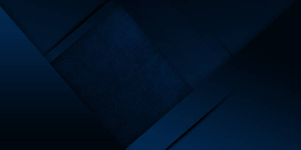 istock Modern simple dark navy blue background with overlap triangle layers. Blue abstract background with blank space for text. Modern element for banner, presentation design and flyer 2191472728