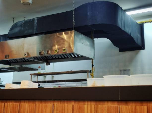 istock Kitchen Design With Smoke Exhaust Chimney 2191477000