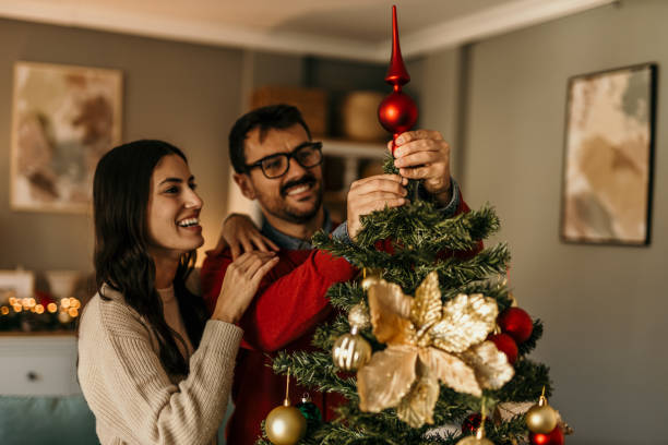 istock Top of the Christmas tree 2191477130