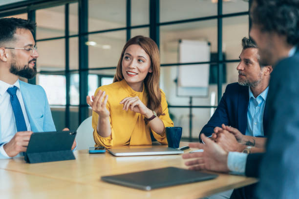 istock Business people on meeting in the office 2191482395