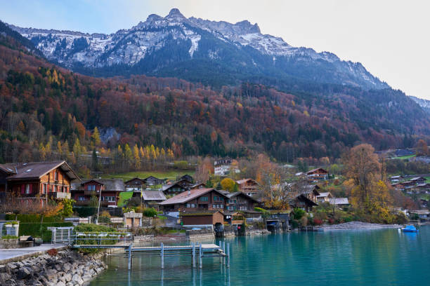 istock Swiss resort in the Alps 2191482528