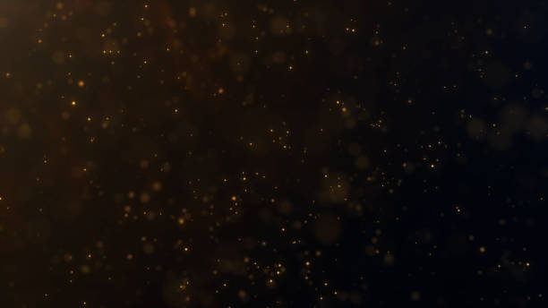 istock Abstract glitter luxury awards golden bokeh particles. Shining magical stars dust smoke glitter glittering fly movement flickering in space on Gala Night Awards. 2191482562