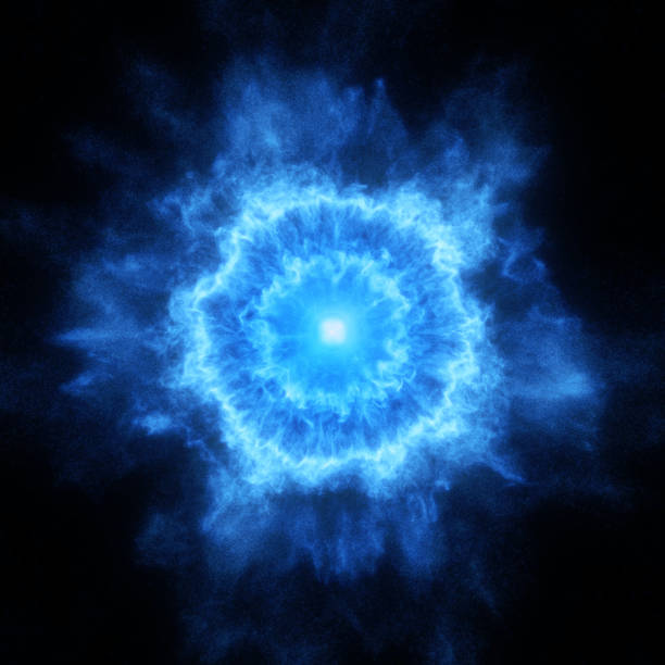 istock A glowing blue cosmic explosion with electric tendrils expanding outward, resembling a supernova or energy burst. 2191482931