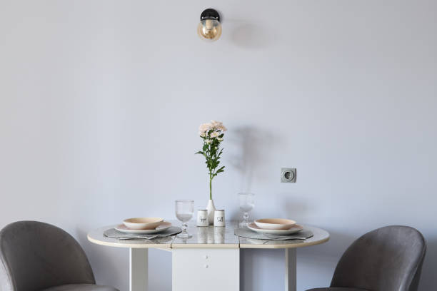 istock An Elegant Dining Table Setting Enhanced with a Beautiful Natural Floral Accent Feature 2191483186