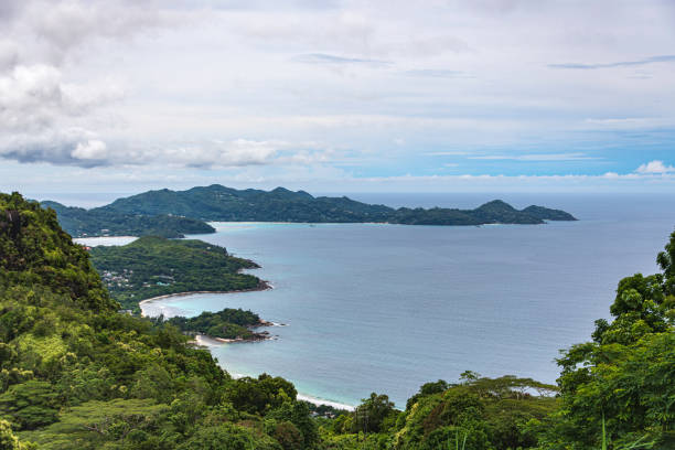 Beautiful Panoramic View Over The West Coast Of Mahe With Grand Anse, Anse Boileau And Anse A La Mouche