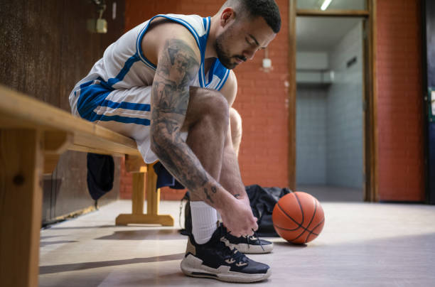 istock Basketball Player In Locker Room 2191491628