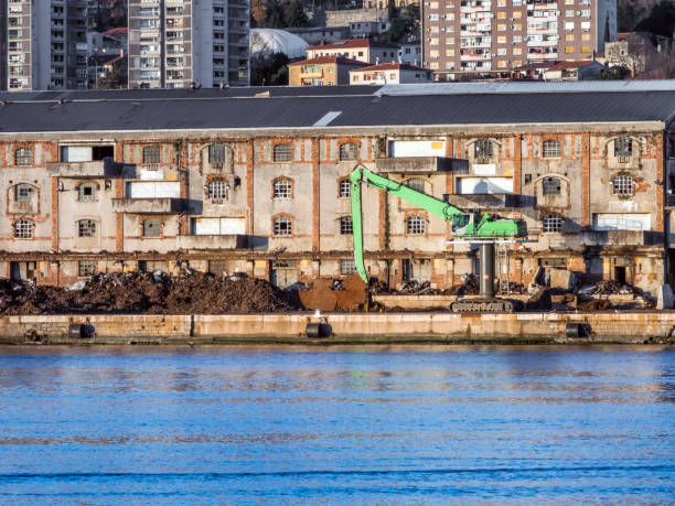 Detail from the port of Rijeka, Croatia