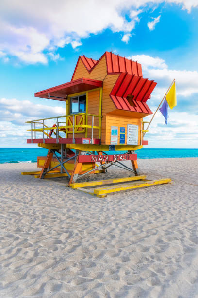 istock Lifeguard Hut at Miami Beach 2191496353