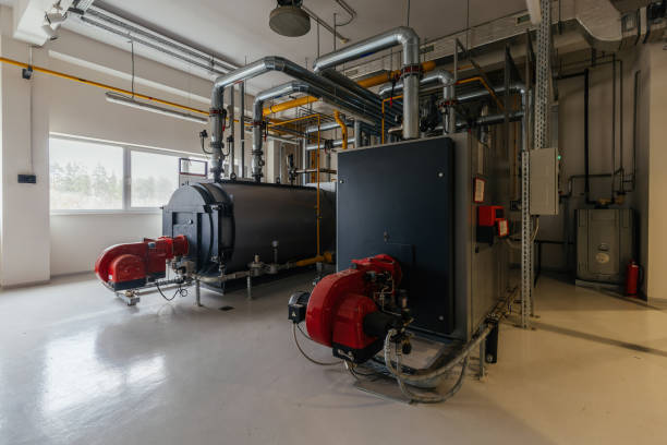 Large gas boiler room