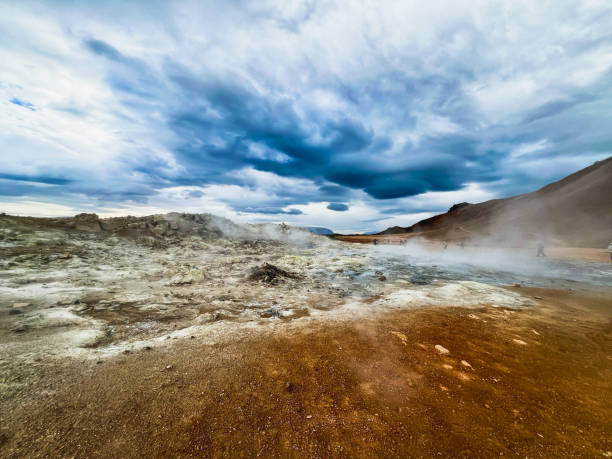 Hverir geothermal area in Iceland