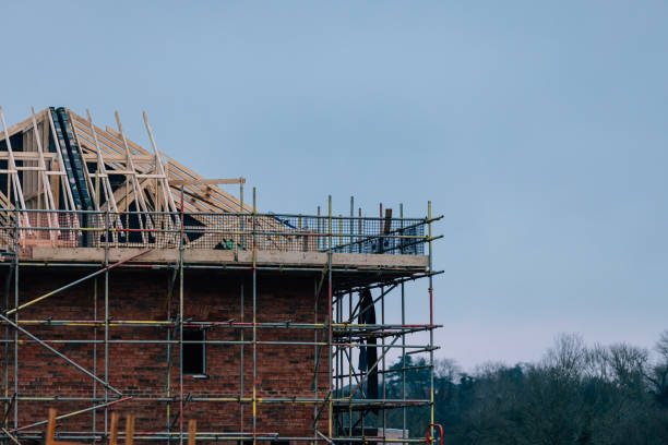 istock Construction side housing in the UK newbuild 2191508541