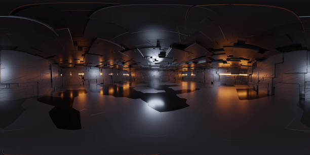 istock A Spacious Room Illuminated by Numerous Lights 360 panorama vr environment map 3D render illustration 2191508743