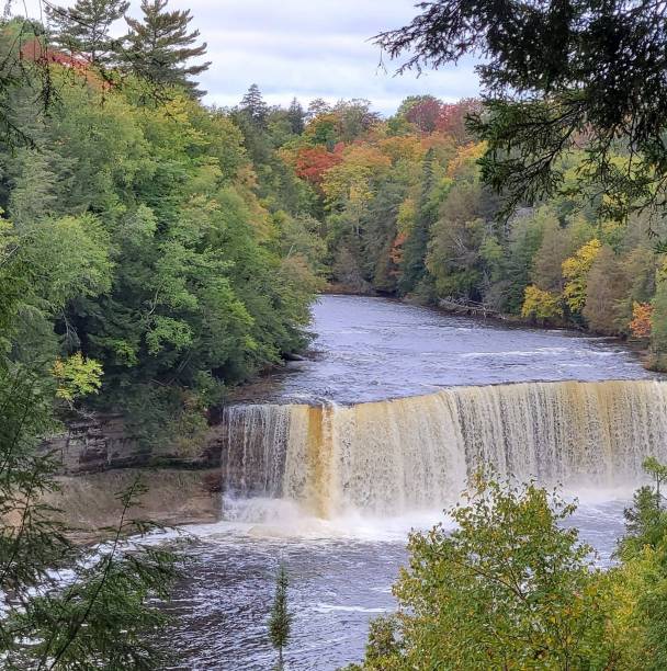 istock Upper Tahquamenon Falls during fall in Michigan 2191513246