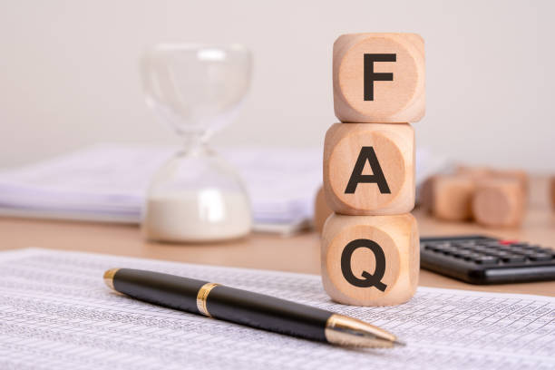 istock An informative FAQ Concept featuring Wooden Blocks alongside essential Office Accessories 2191517281
