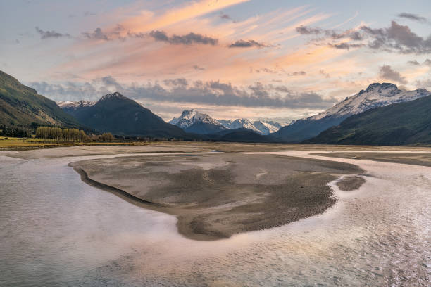 istock Dart river in Mt Aspiring National Park at dusk 2191518644