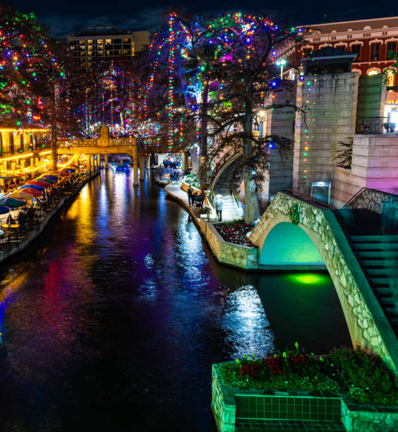 istock Holiday Lights on The San Antonio River Walk at Night 2191521662