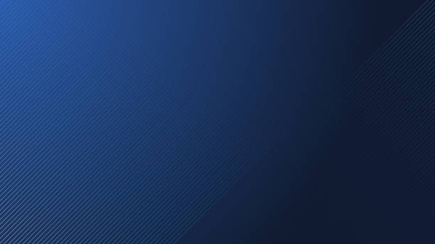 stockillustraties, clipart, cartoons en iconen met dark blue background with thin line pattern. concept of futuristic, technology, and hi tech wallpaper banner. minimal color gradient banner template. - blauwe achtergrond