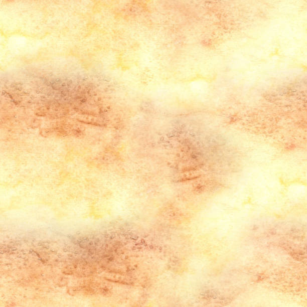 istock Sand texture seamless pattern. Hand drawn watercolor illustration isolated. Yellow rough blot background. Abstract splashe of mixing paints. Pastel blob of ink. Template for wallpaper, textile, cover. 2191529372