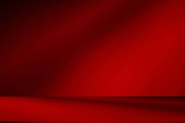 istock Wall interior background, studio and backdrops show products.with shadow from window color red . background for text insertion and presentation product 2191530256