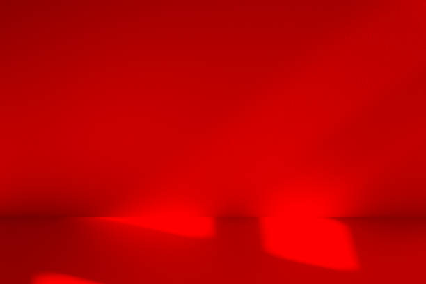 istock Wall interior background, studio and backdrops show products.with shadow from window color red . background for text insertion and presentation product 2191530414