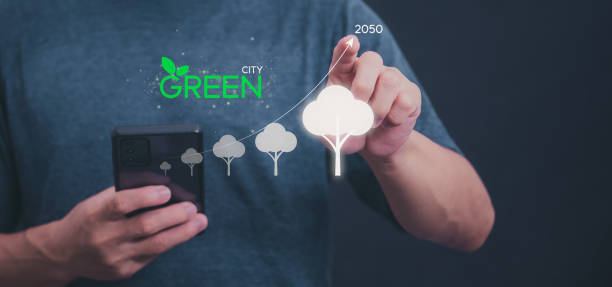 istock Ideas for reducing carbon emissions that cause global climate change Businessman shows rising global temperature causing the earth to melt. To be aware of the dangers of increased temperatures 2191531299