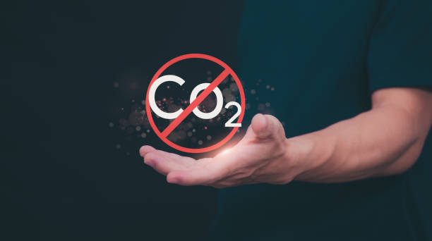 istock Ideas for reducing carbon emissions or using carbon credits for organizations. Businessman showing carbon credit and green business environmental conservation sustainable environmental development 2191531334