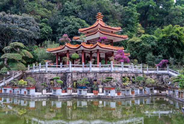 istock Zen Bonsai Oriental Garden 2191532200