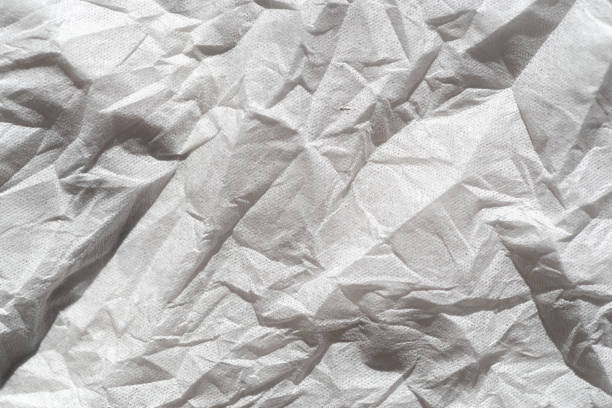 Wrinkled white paper background