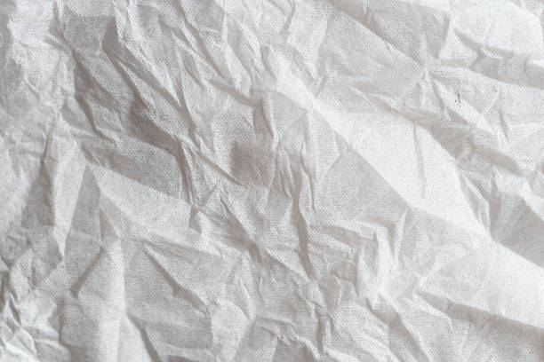 Wrinkled white paper background