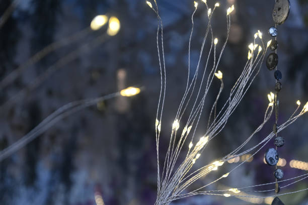 istock small lights in bridal or wedding decorations. 2191535150