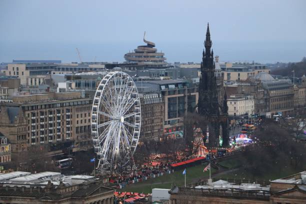 istock Metal Ferris Wheel in Urban Setting 2191535748