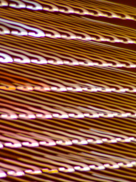 Dynamic Interplay of Light and Lines in an Abstract Design