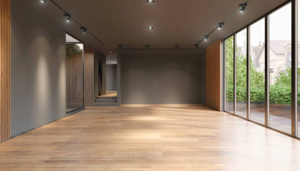 istock 3d rendering of an empty apartment, vacant modern room. 2191541022