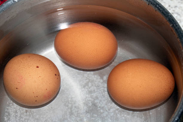istock Hard Boiled Eggs Cooking in Water 2191543508