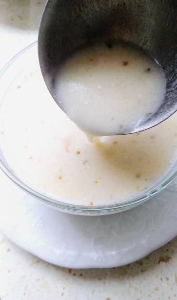 istock Homemade hot rice yogurt soup in a bowl 2191546847
