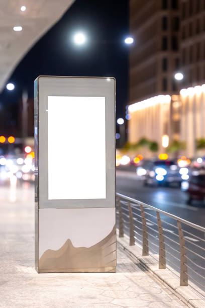 istock Blank white billboard on the side of the road 2191547627
