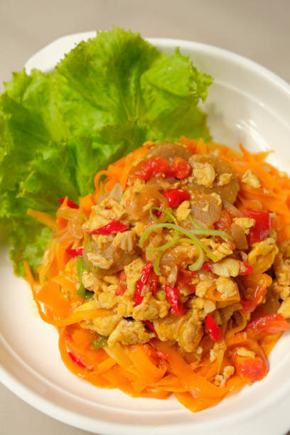istock Healthy food, easy carrot noodles. 2191552076