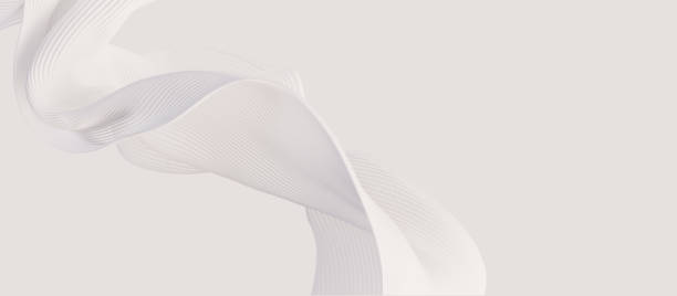 istock white Lines pattern giving a dynamic sense of movement. 3d rendering abstract wave background. 2191562455