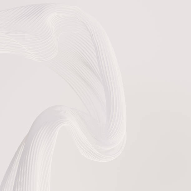 istock white Lines pattern giving a dynamic sense of movement. 3d rendering abstract wave background. 2191562558