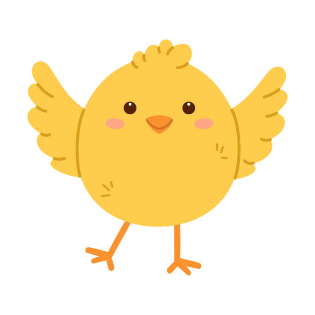 istock Cute little chick spreading wings. Childish print for nursery, kids apparel, poster and postcard. Flat isolated vector illustration 2191568200