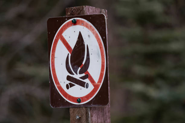 istock No campfire sign in Alberta, Canada 2191569285