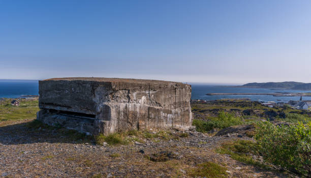 istock View of German WW2 bunker on mountain during summer with blue sky, Berlevag, Norway. 2191570800