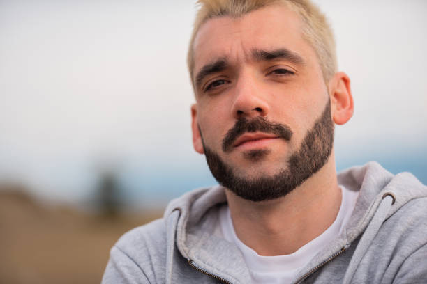 istock Close up portrait of a young bearded man. 2191574231