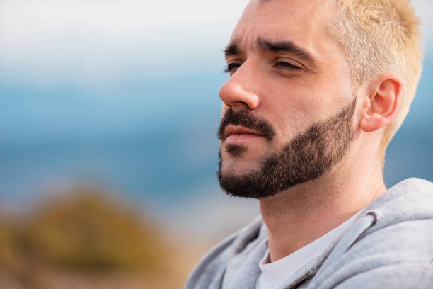 istock Close up portrait of a bearded young man. 2191575271