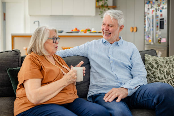 istock Senior couple laughing and sharing a joyful moment. 2191575703