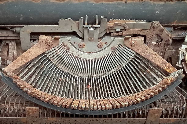 istock Portrait photo of an old typewriter 2191577761